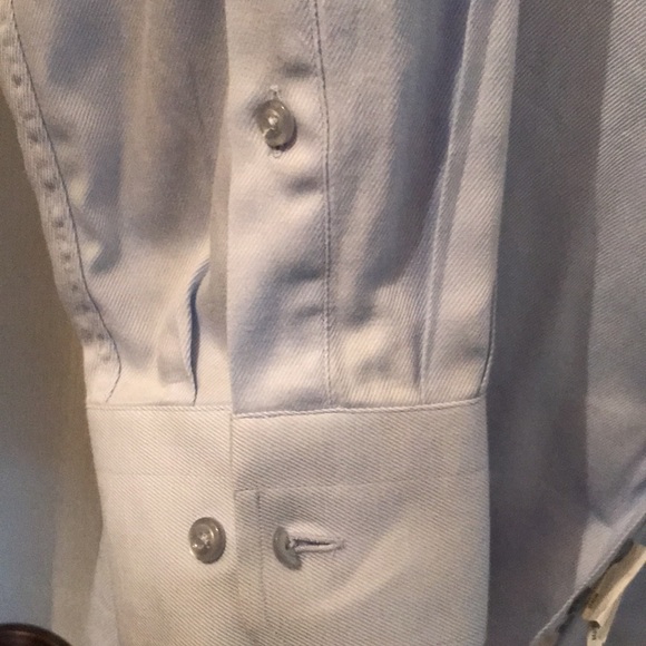 Men’s Modena by Christopher Lena Tall Man Dress Shirt Blue Size 17.5T - Picture 6 of 7
